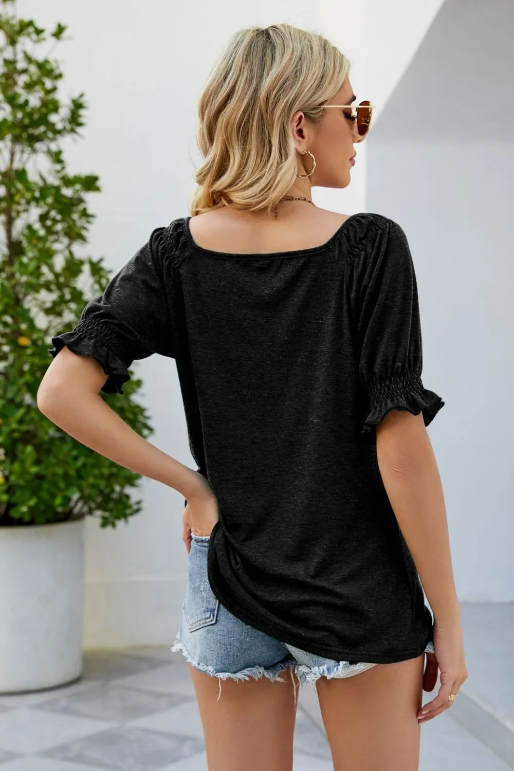 Short Flounce Sleeve Top, image 15