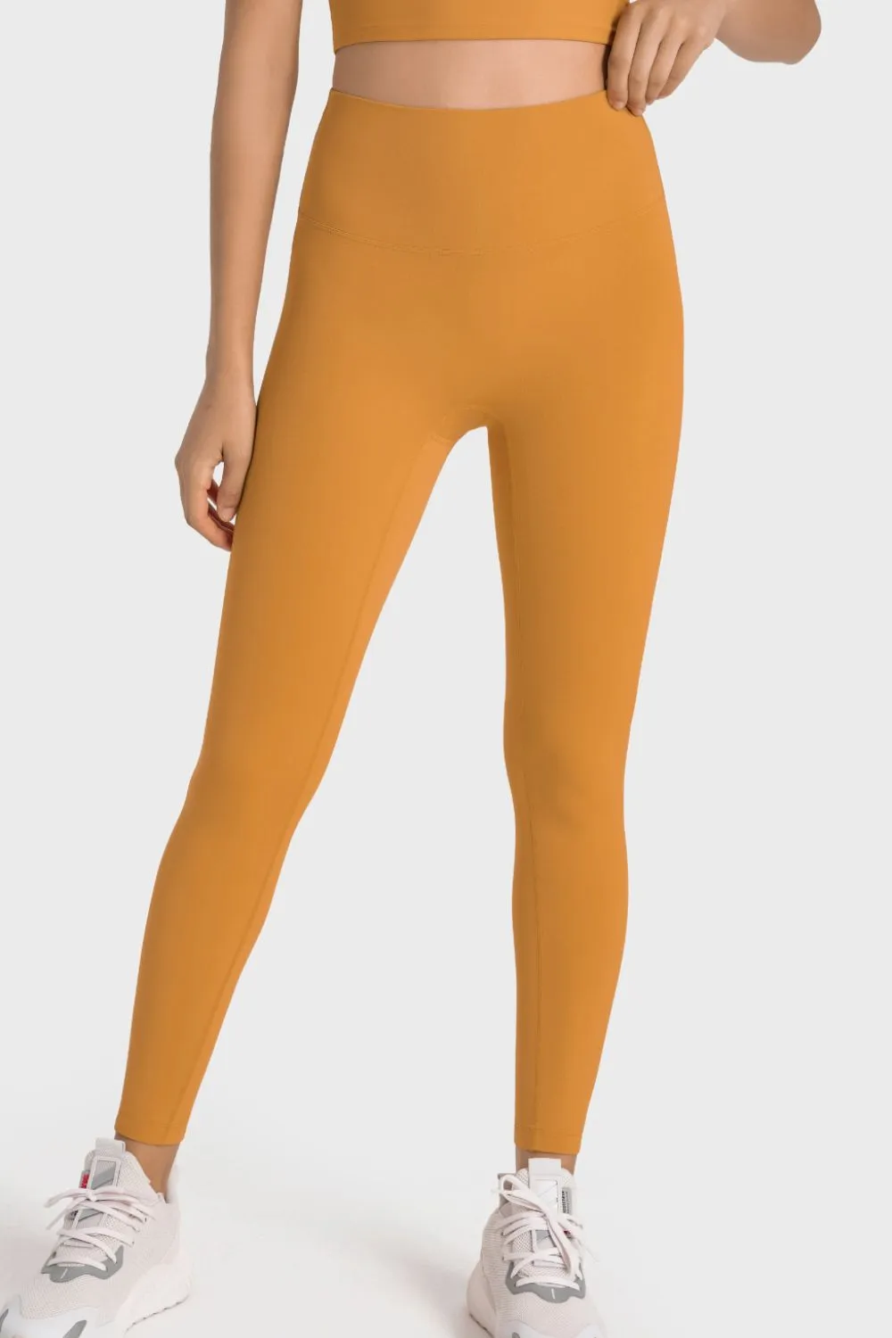 High-Rise Wide Waistband Yoga Leggings, image 7