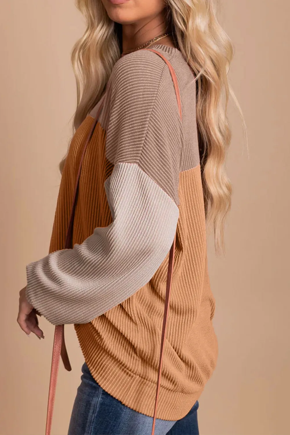 Color Block Dropped Shoulder T-Shirt, image 8