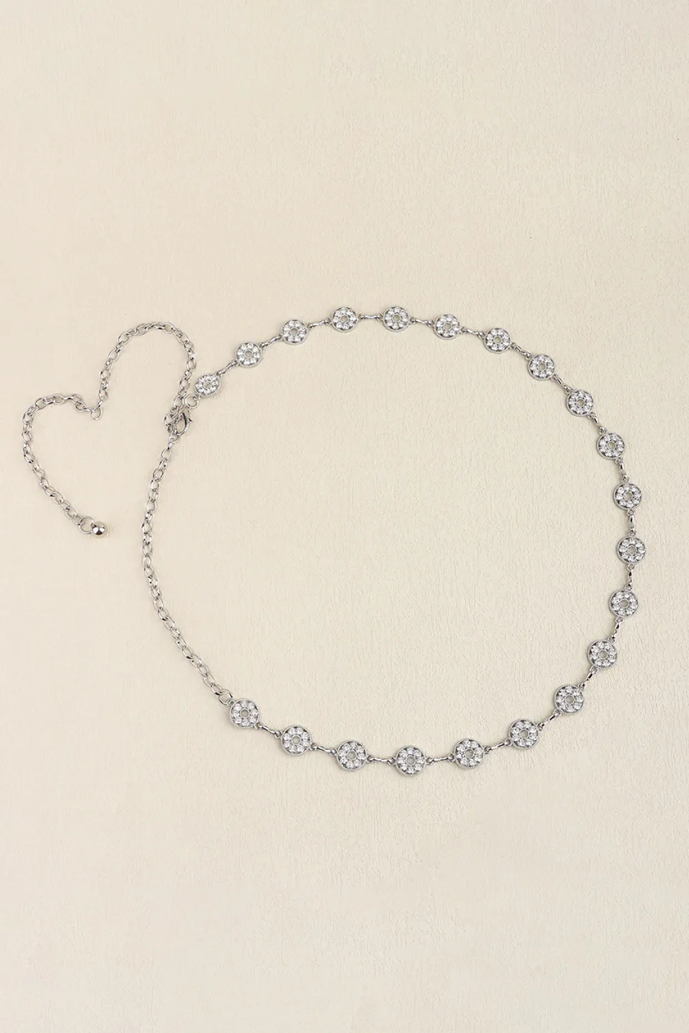 Rhinestone Decor Zinc Alloy Belt, image 4