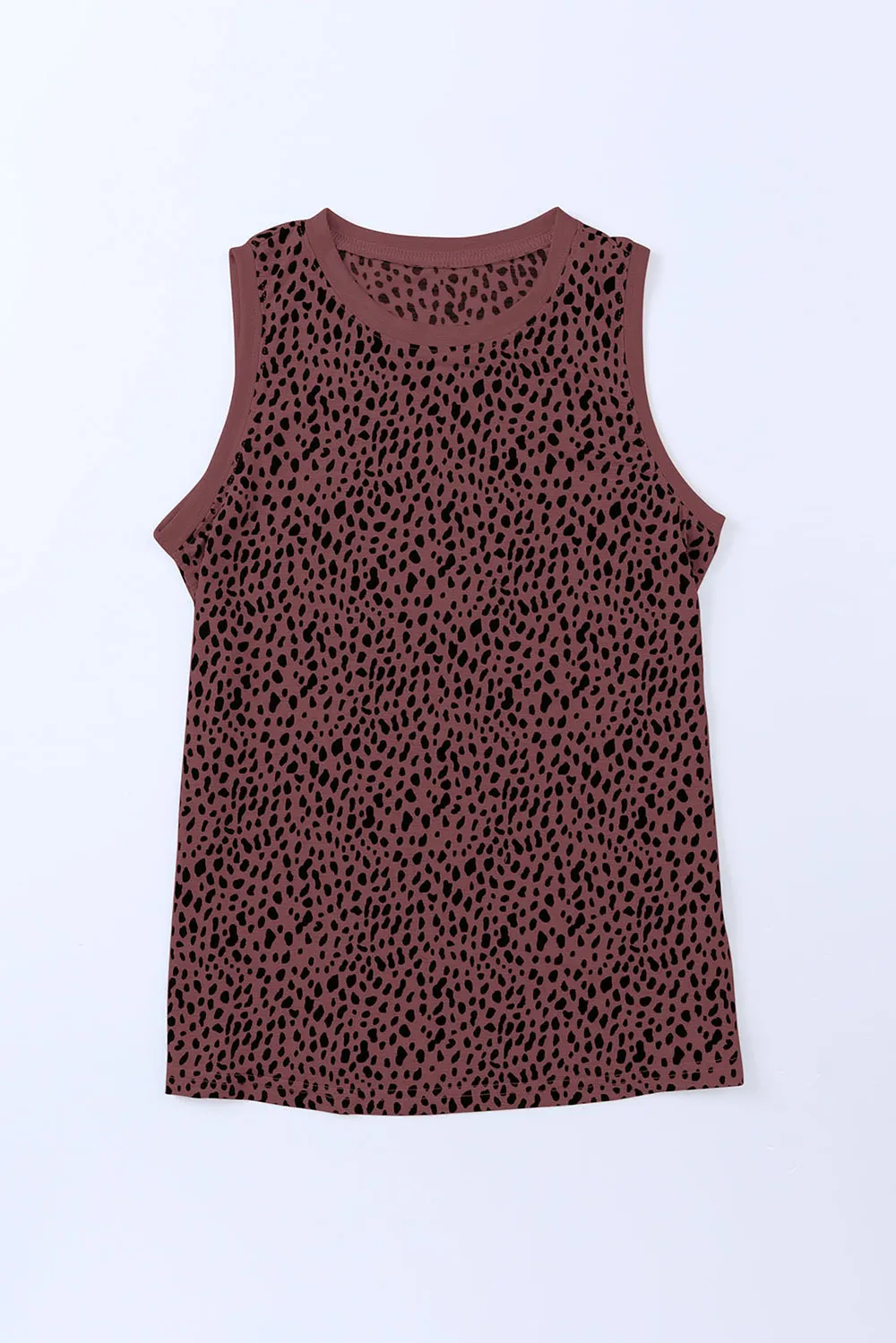 Printed Round Neck Tank Top, image 6
