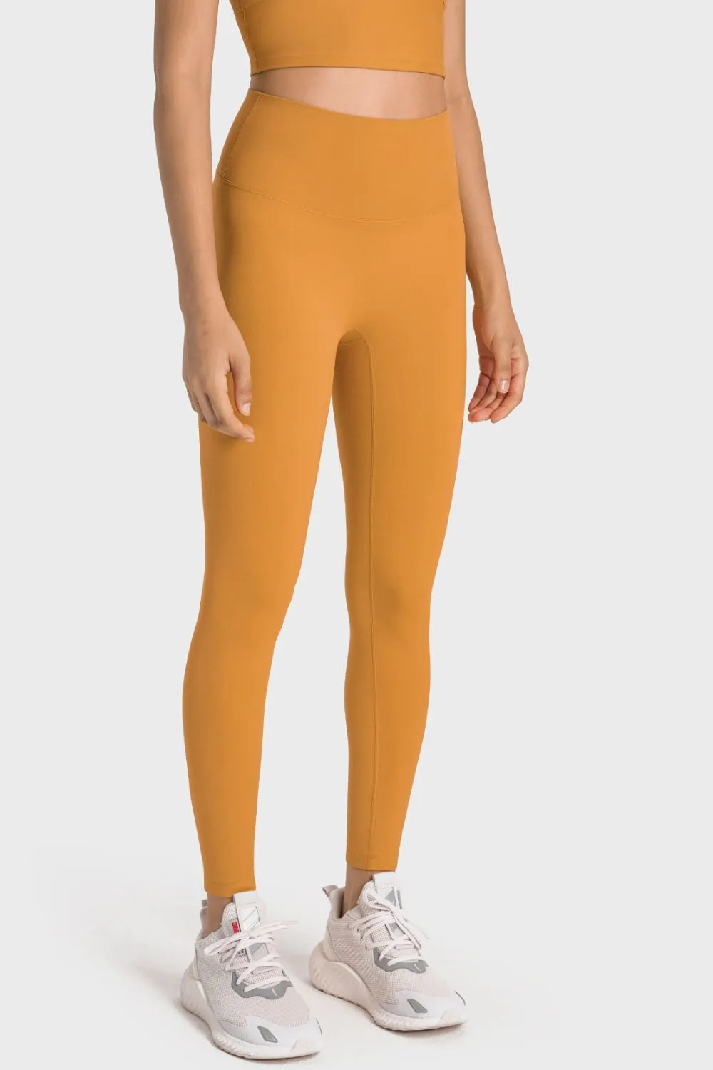 High-Rise Wide Waistband Yoga Leggings, image 8