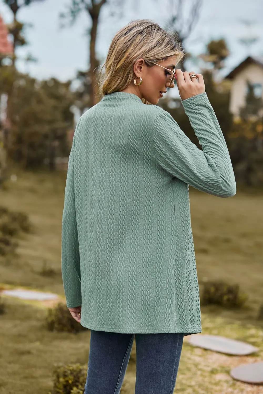 Open Front Long Sleeve Cardigan, image 7
