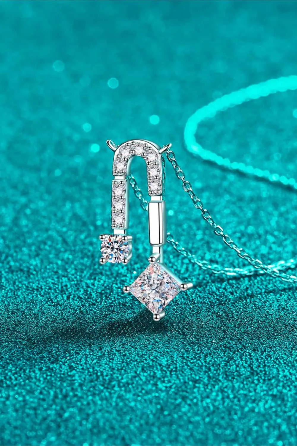 1.3 Carat Moissanite 925 Sterling Silver Necklace, image 5