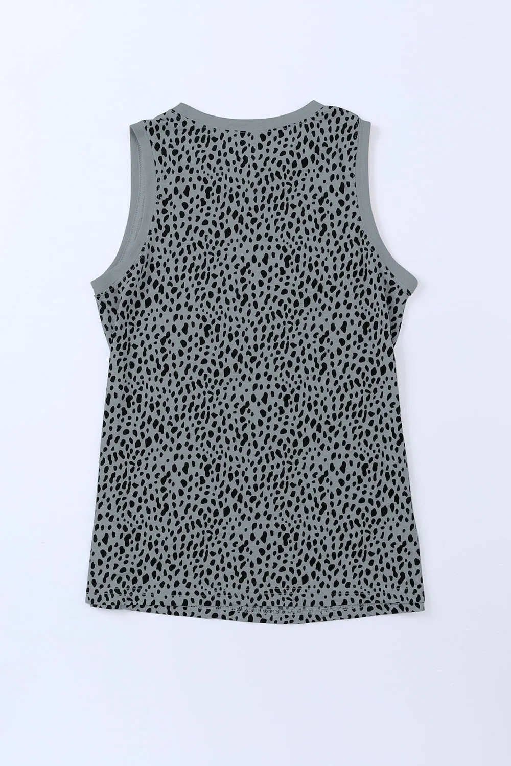 Printed Round Neck Tank Top, image 7