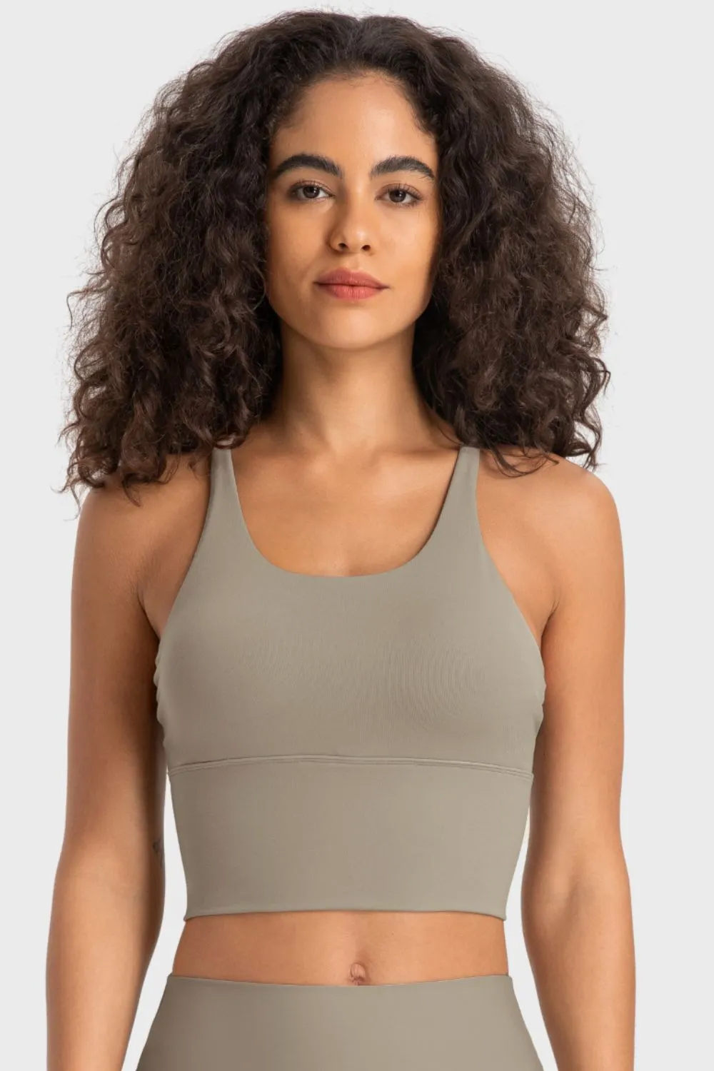Crisscross Back Ladder Detail Sports Bra, image 8