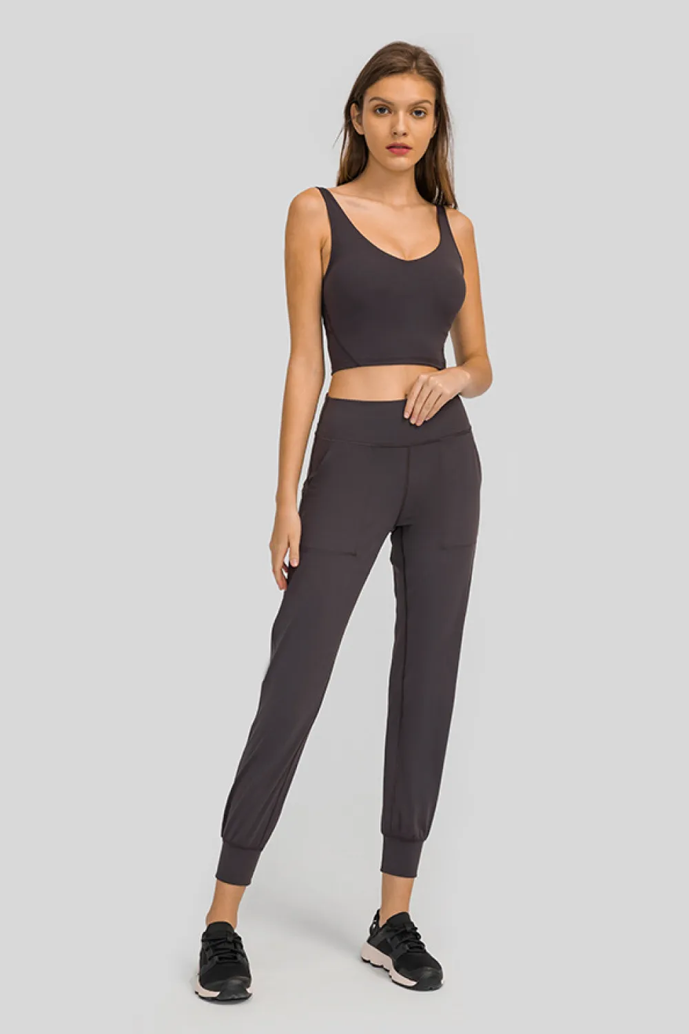 Wide Waistband Slant Pocket Pants, image 5