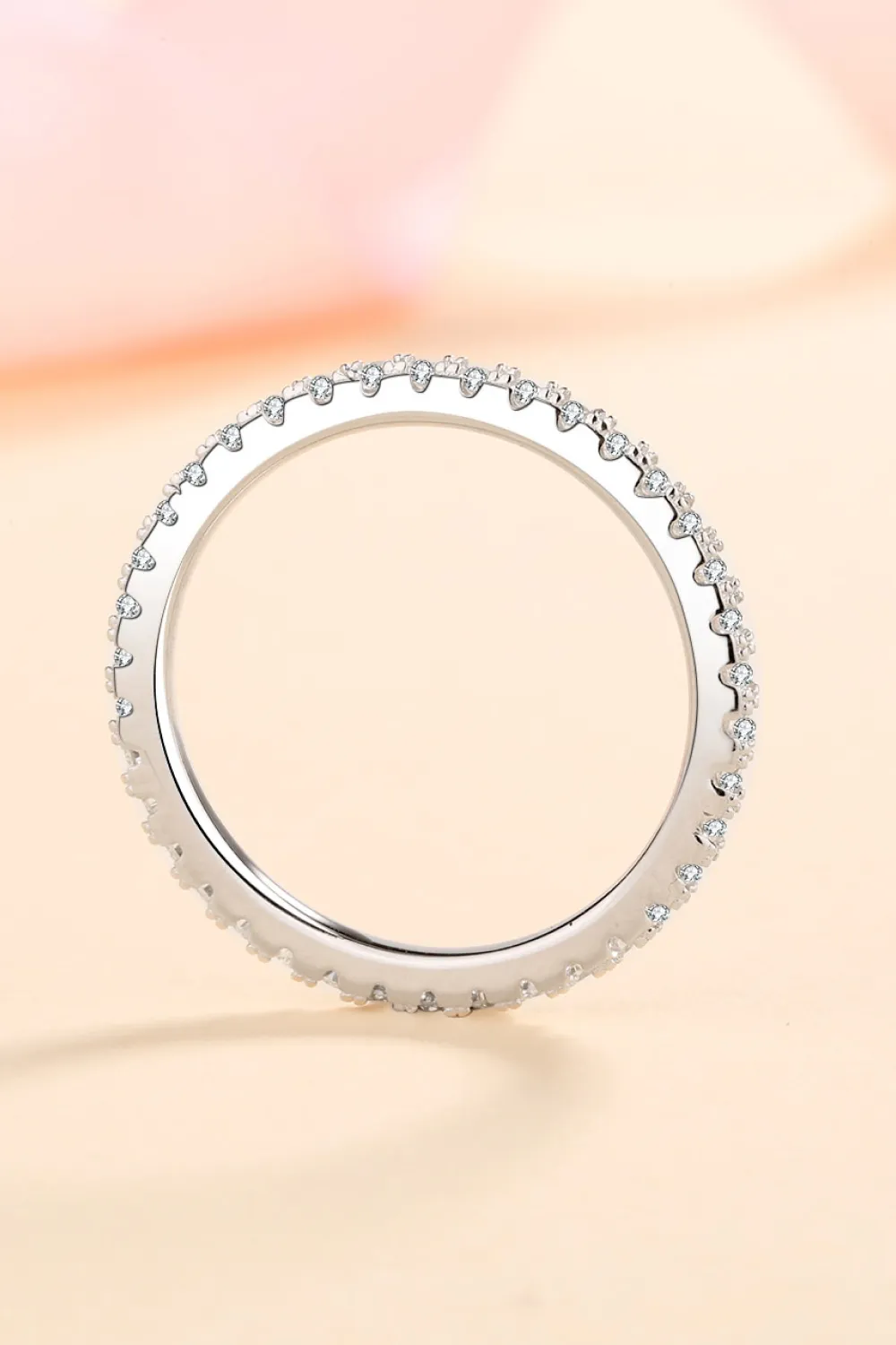 Curious Time 925 Sterling Silver Moissanite Ring, image 3