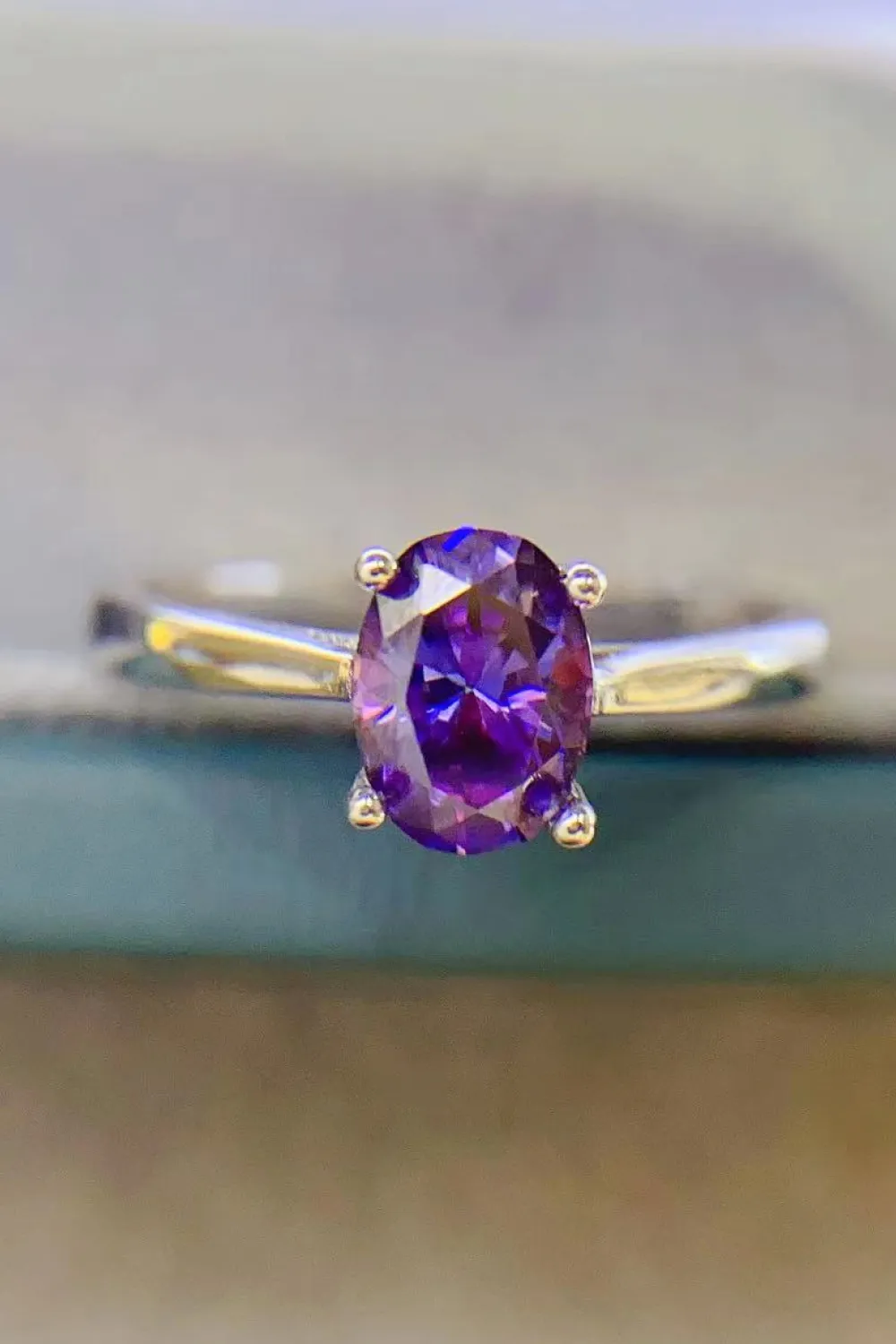 1 Carat Moissanite 4-Prong Solitaire Ring, image 5