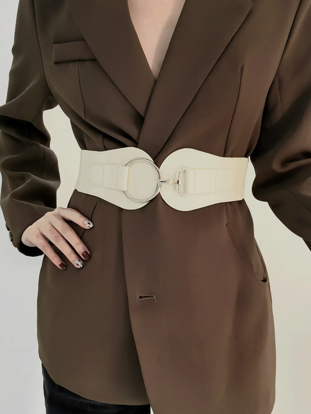 PU Elastic Wide Belt, image 31