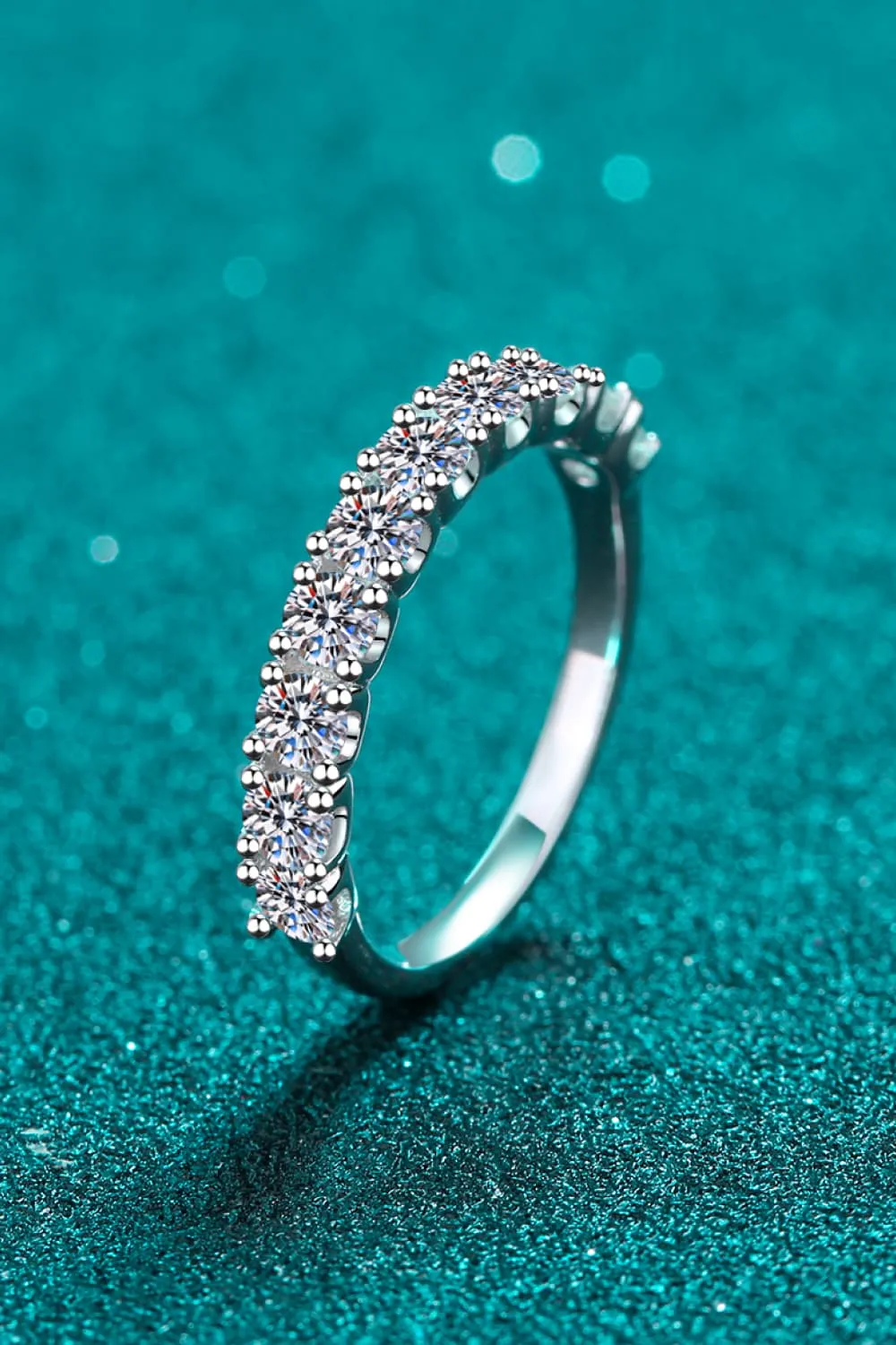 1 Carat Moissanite Half-Eternity Ring, image 2