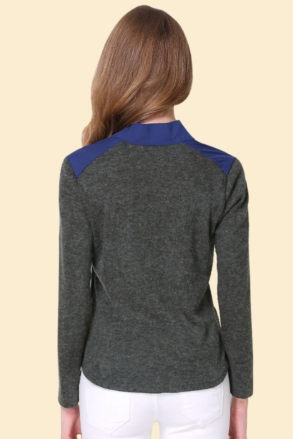 Two-Tone Spliced Shirt, image 2