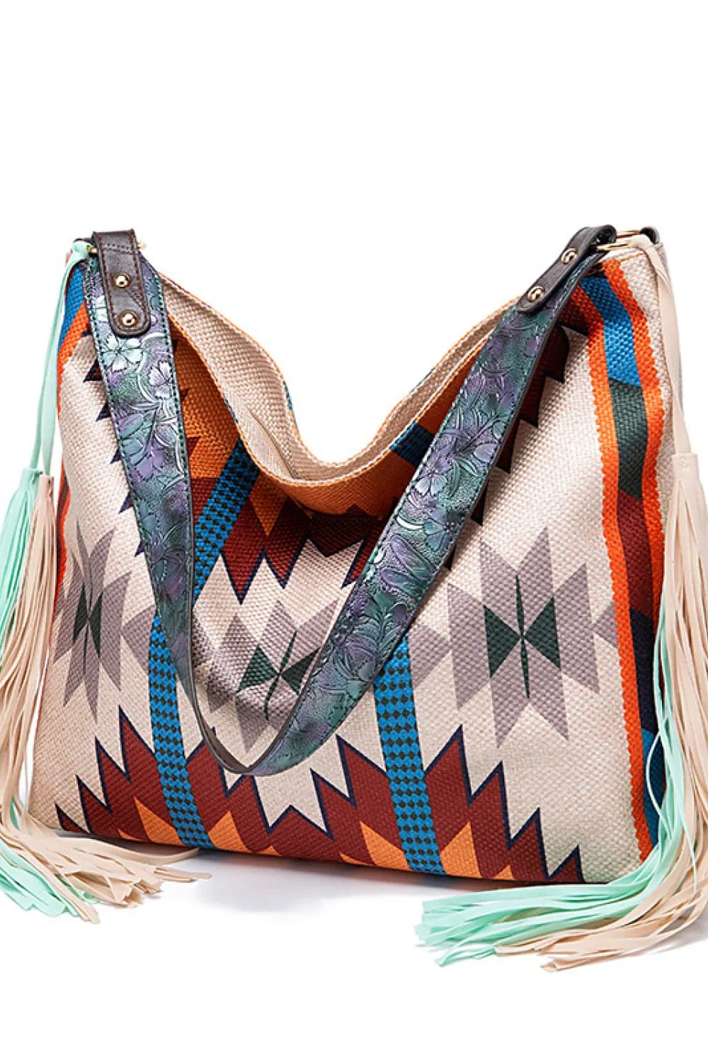 Geometric Canvas Tote Bag, image 15