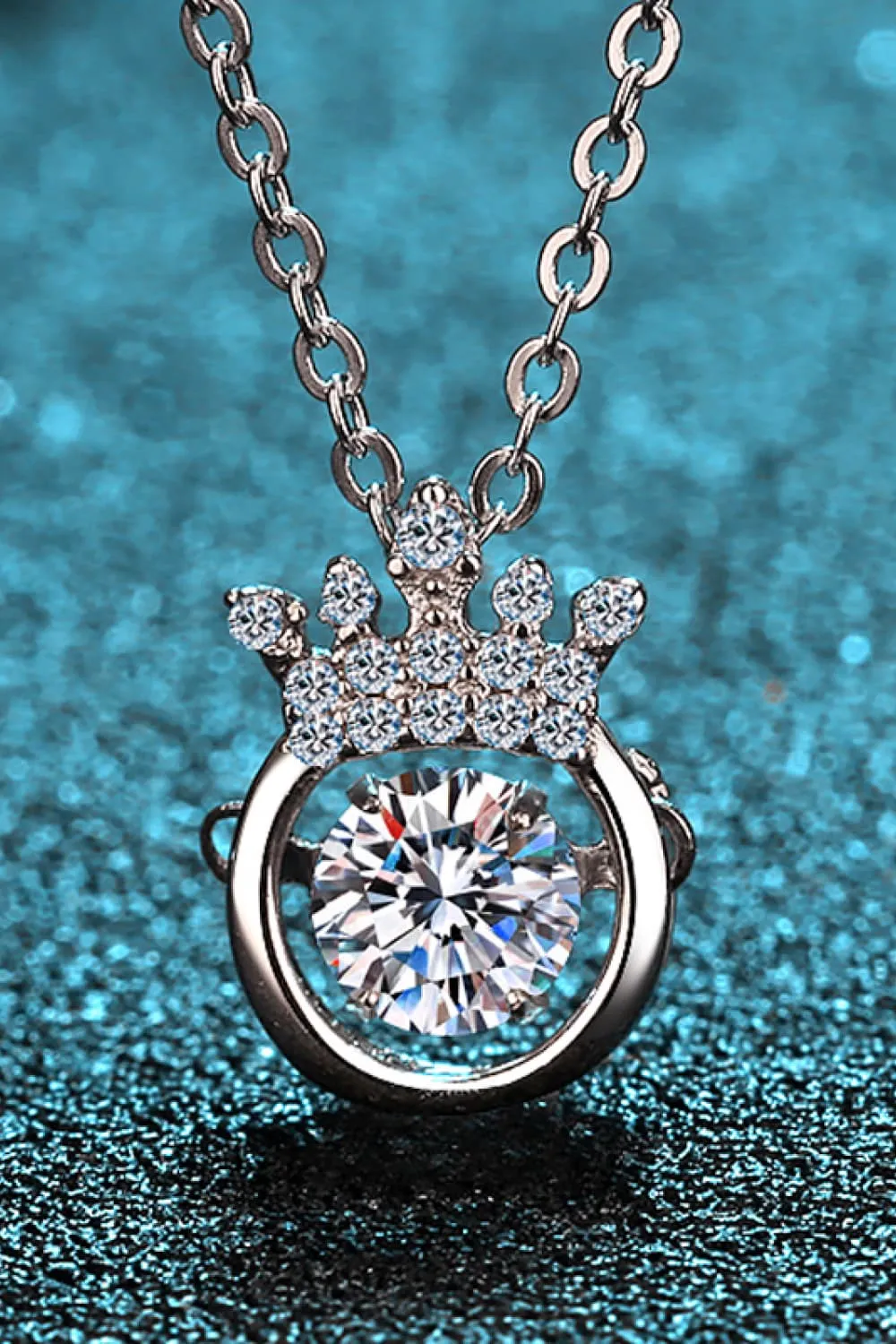 Moissanite 925 Sterling Silver Necklace, image 3