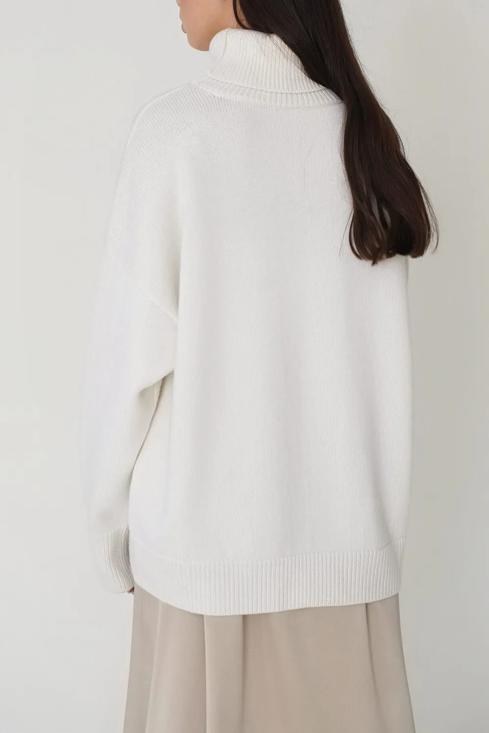 Turtle Neck Dropped Shoulder Sweater, image 15