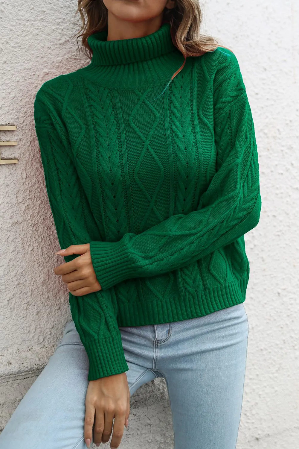 Turtleneck Long Sleeve Sweater, image 7