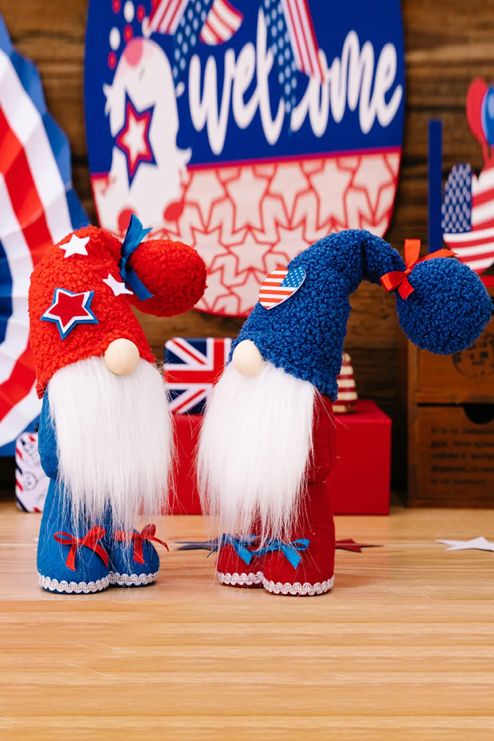 2-Piece Independence Day Knit Beard Gnomes, image 2