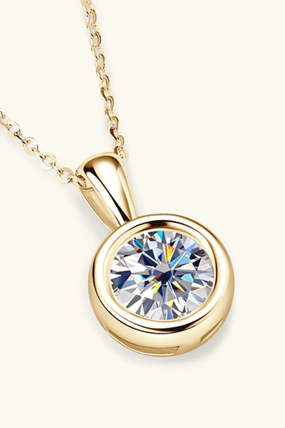 2 Carat Moissanite 925 Sterling Silver Necklace, image 4