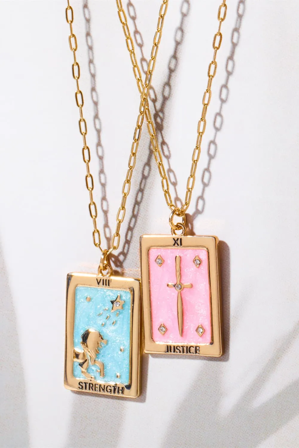 Tarot Card Pendant Copper Necklace, image 6