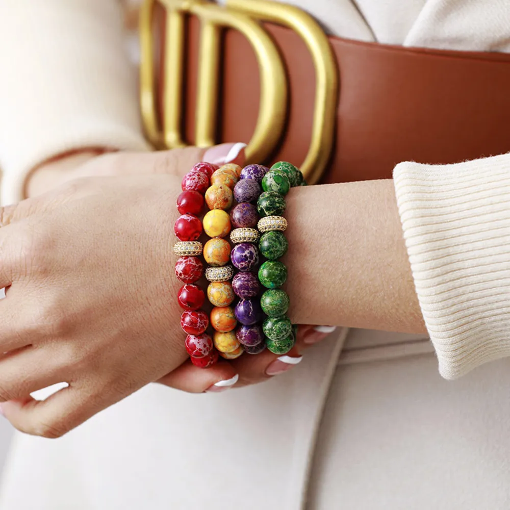 Natural Stone Beaded Bracelet, image 2