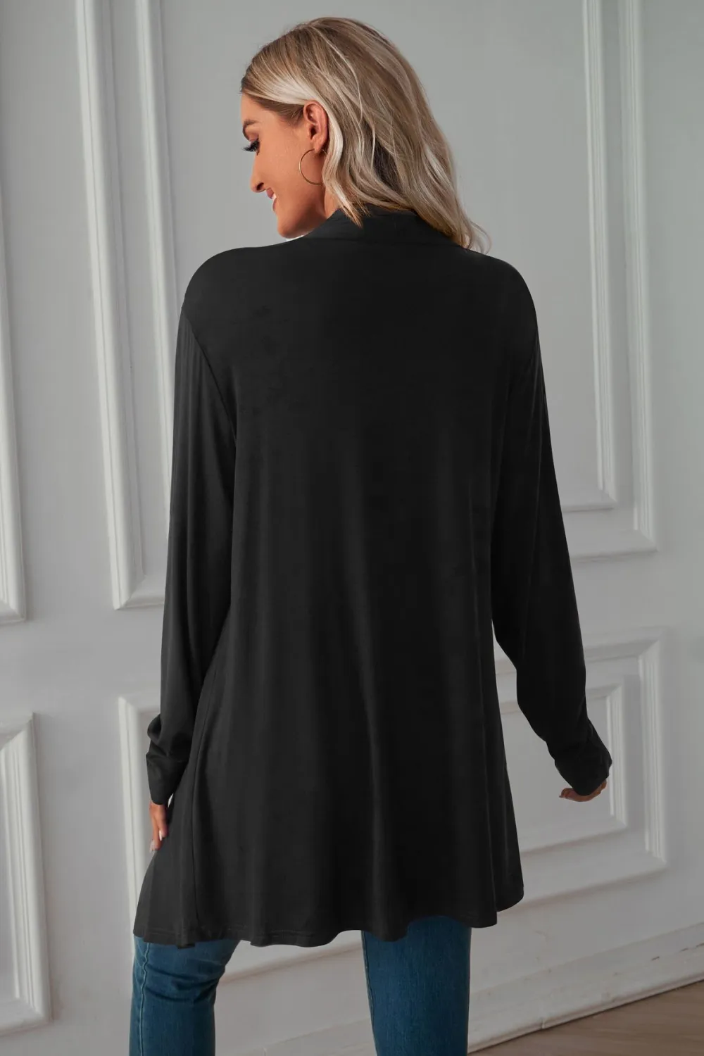 Open Front Long Sleeve Cardigan, image 16