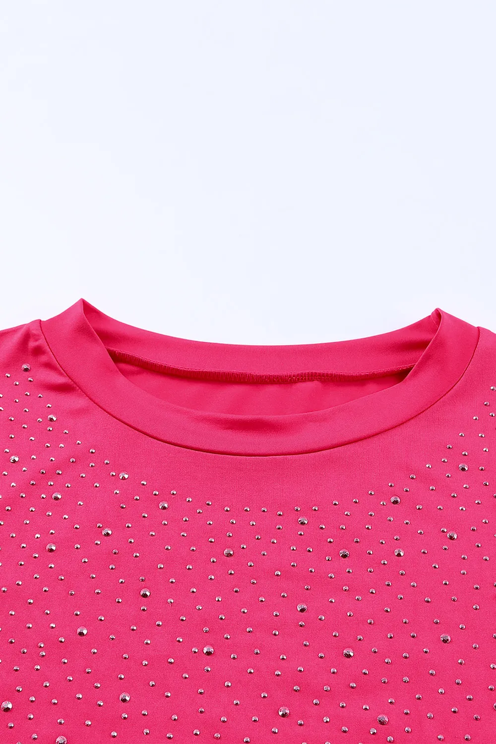 Rhinestone Round Neck Long Sleeve Bodysuit, image 10