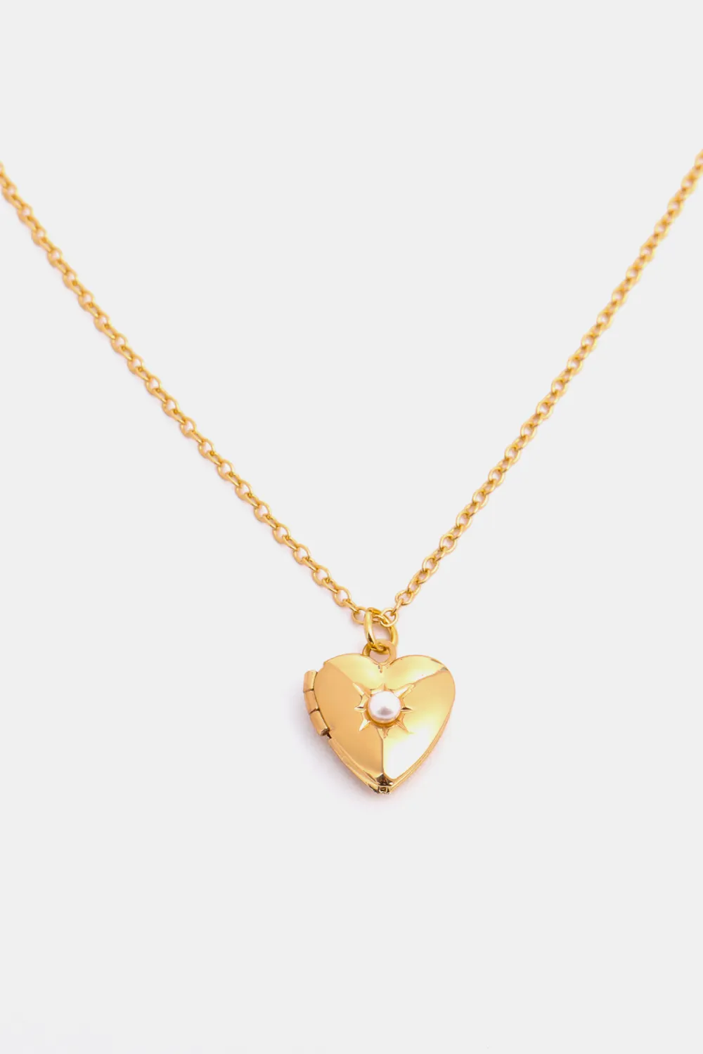 Zircon Heart Shape 14K Gold-Plated Pendant Necklace, image 24