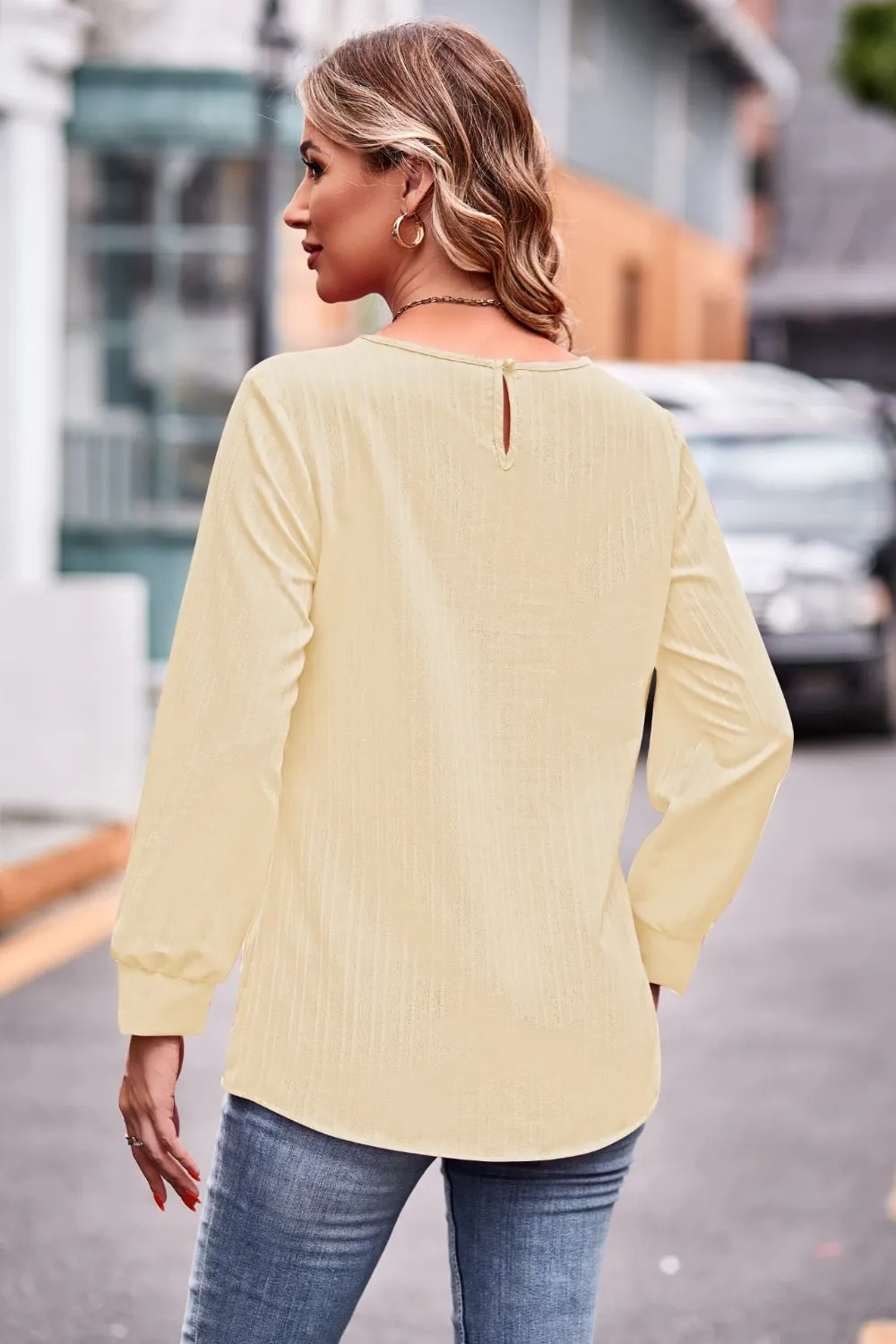 Round Neck Long Sleeve Tee, image 15