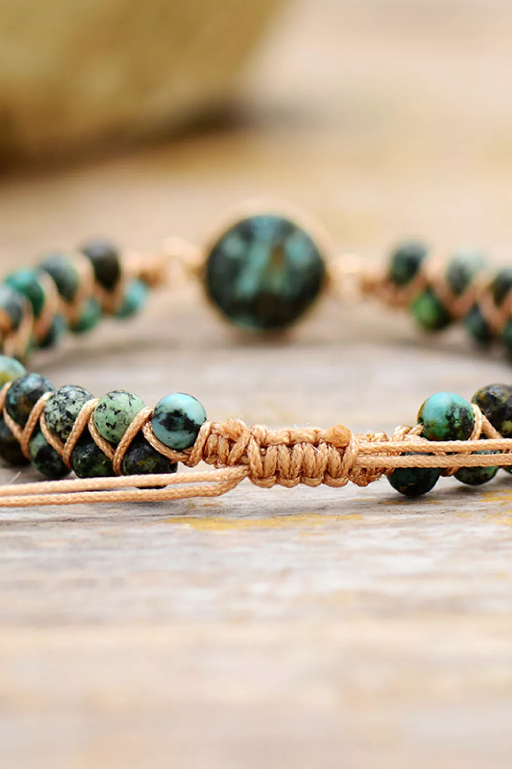 Handmade Beaded Copper Bracelet, image 2