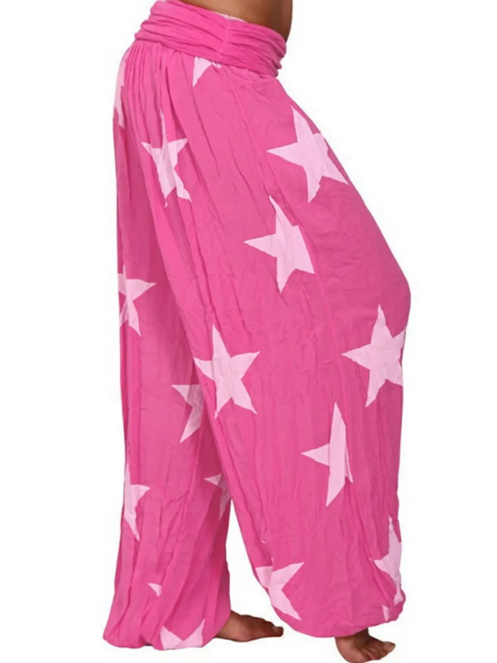 Full Size Ruched High Waist Printed Pants, image 2