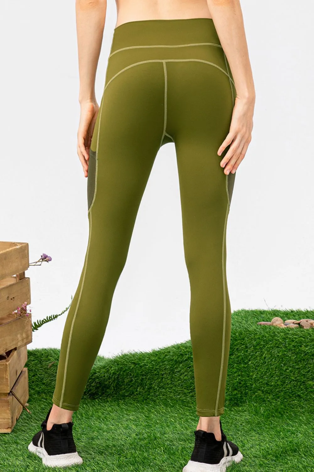 High Waist Slim Fit Long Sports Pants, image 3