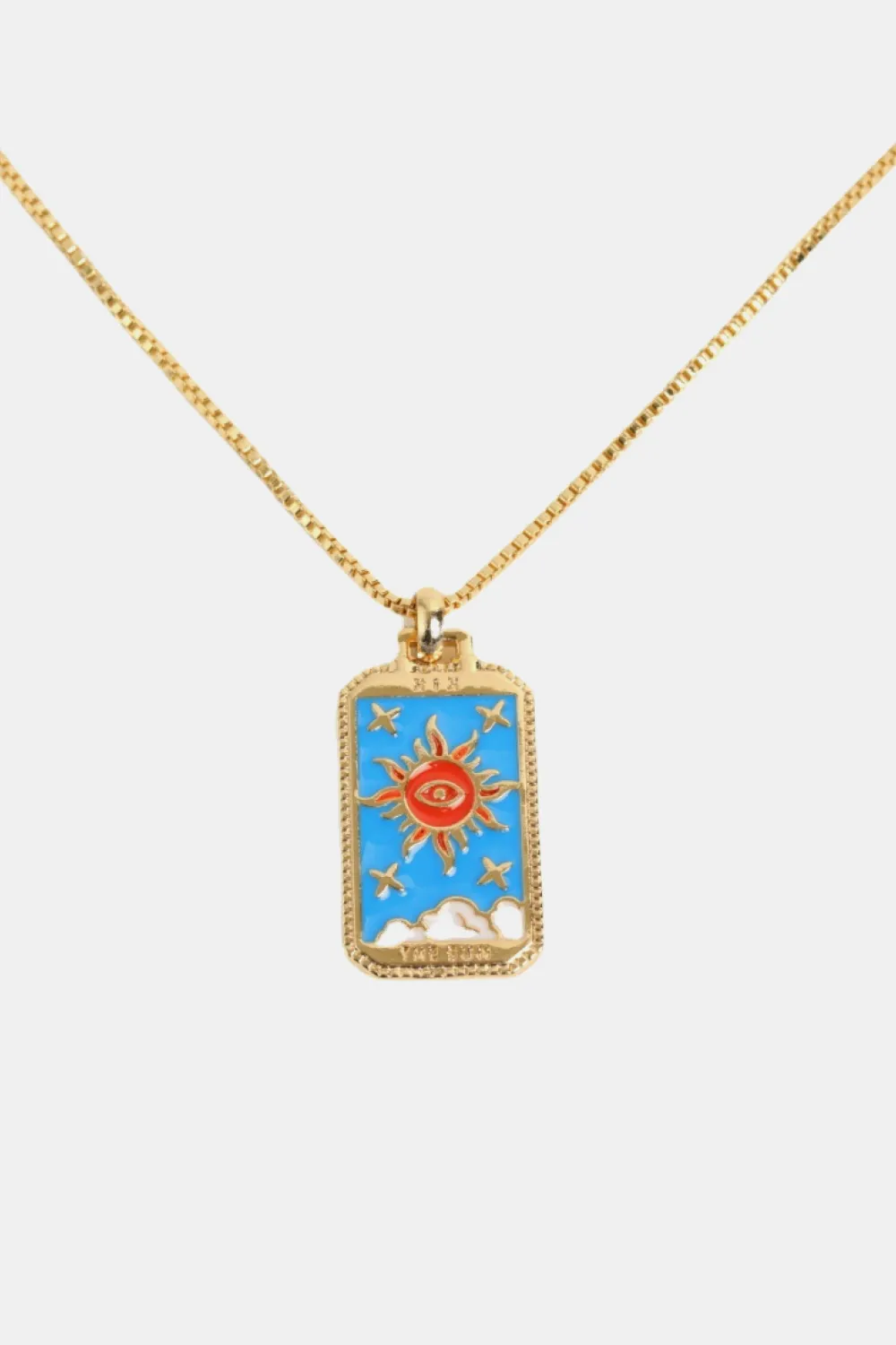Tarot Card Pendant Copper Necklace, image 3