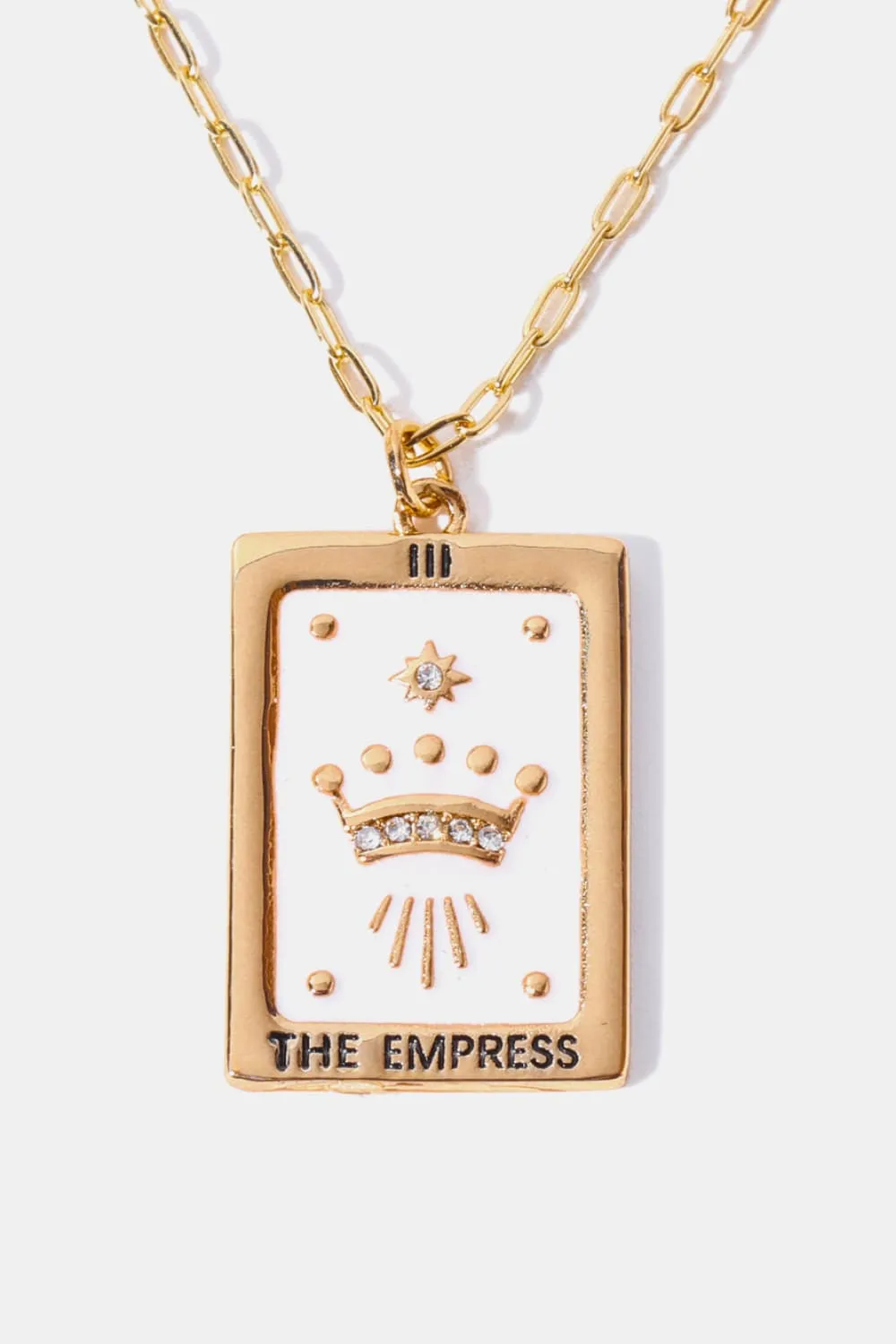 Tarot Card Pendant Copper Necklace, image 14