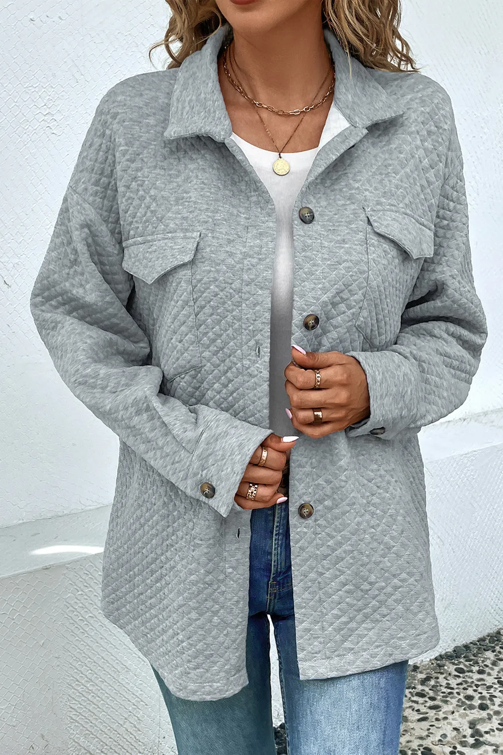 Button Down Collared Jacket, image 6
