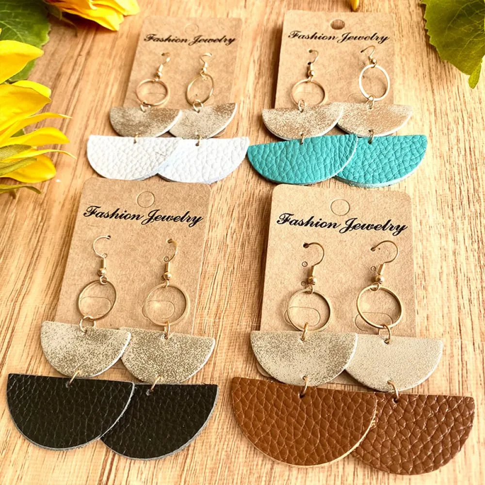 Geometrical Shape Dangle Earrings, image 7