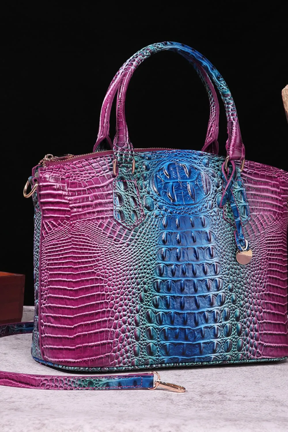 Gradient PU Leather Handbag, image 6