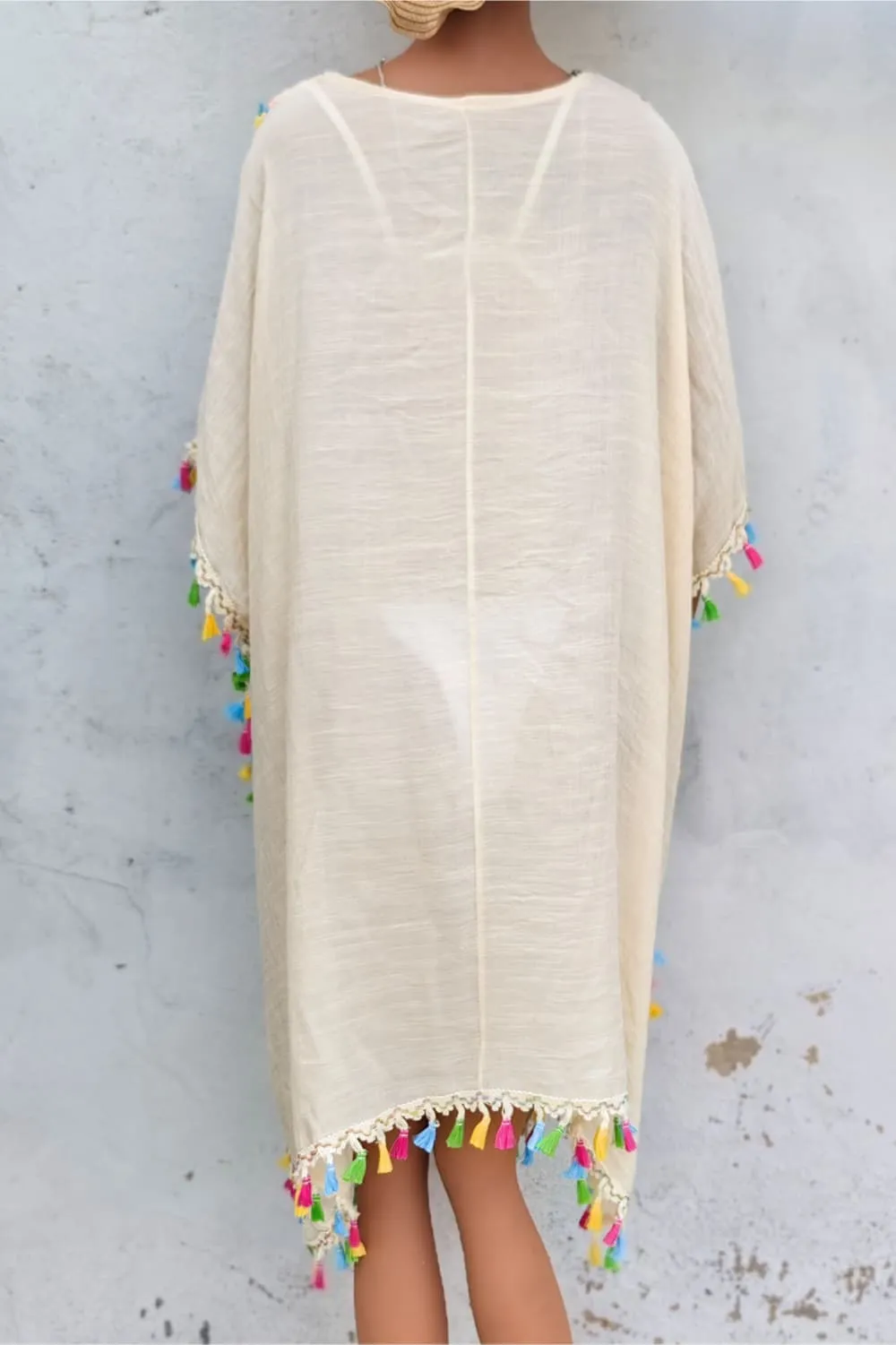 Tassel Detail Embroidery Dress, image 2