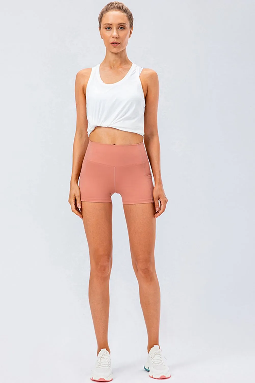 Slim Fit Wide Waistband Sports Shorts, image 4
