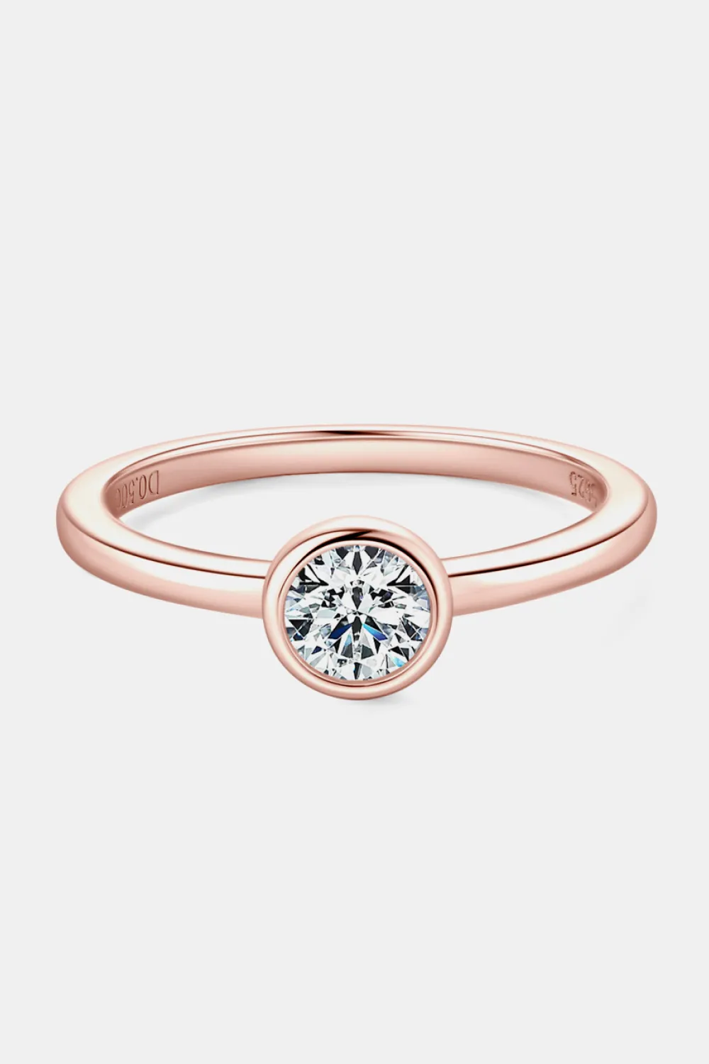 Moissanite 925 Sterling Silver Solitaire Ring, image 2