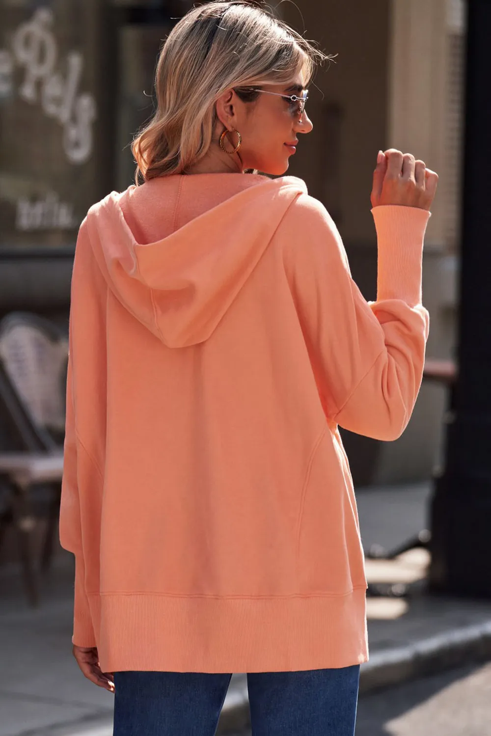 Quarter-Snap Dropped Shoulder Hoodie, image 27