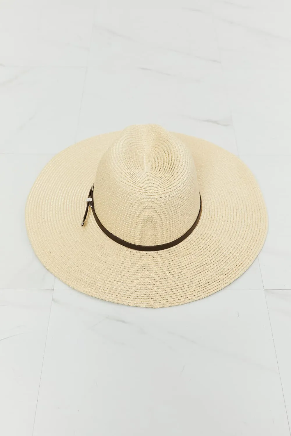 Fame Boho Summer Straw Fedora Hat, image 5