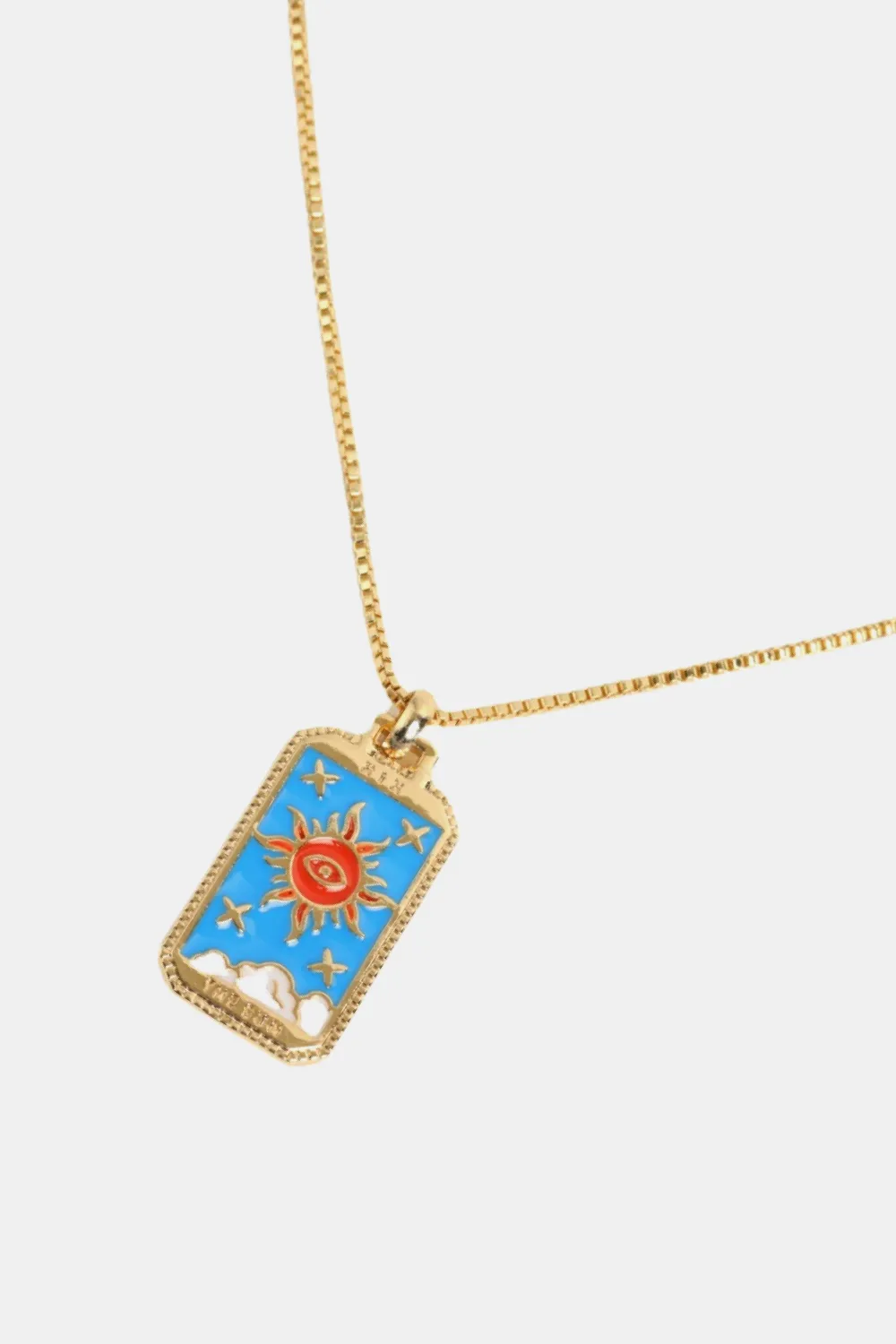 Tarot Card Pendant Copper Necklace, image 7