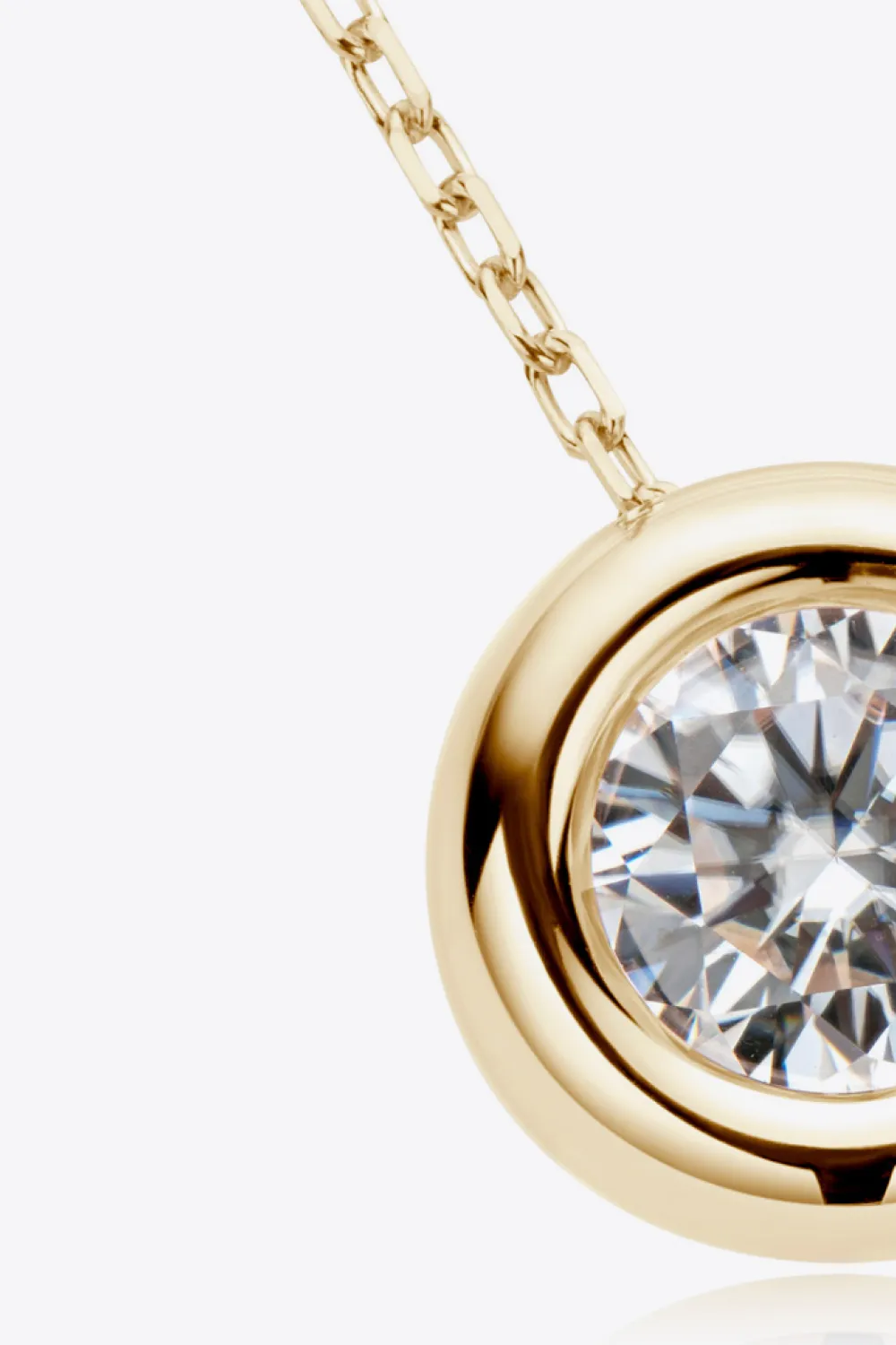 1 Carat Moissanite Pendant 925 Sterling Silver Necklace, image 5