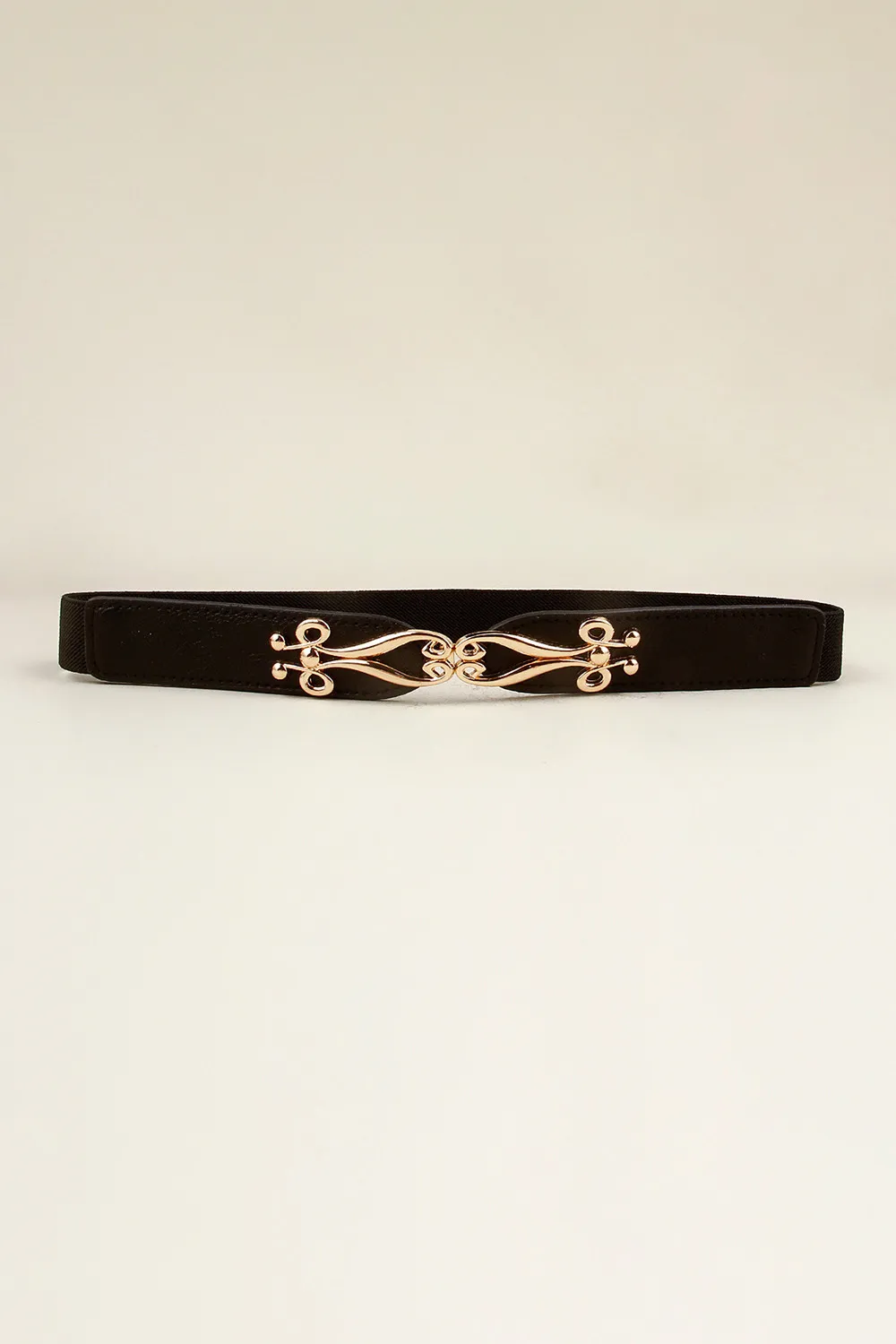 Alloy Buckle Elastic Belt
