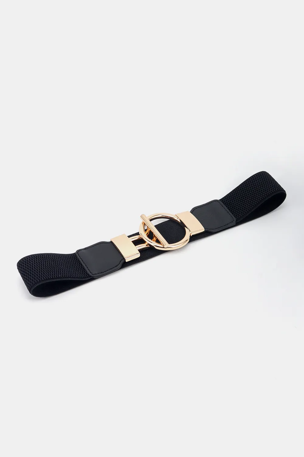 Circle Shape Buckle Zinc Alloy Buckle PU Leather Belt, image 5