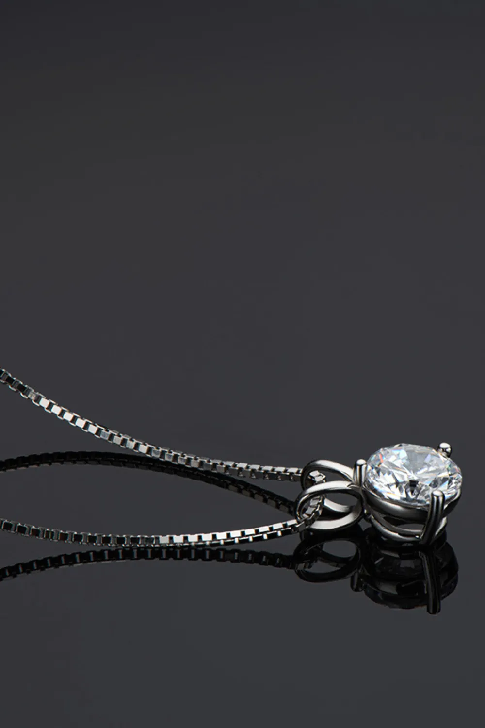 Show Off 1 Carat Moissanite Pendant Necklace, image 4