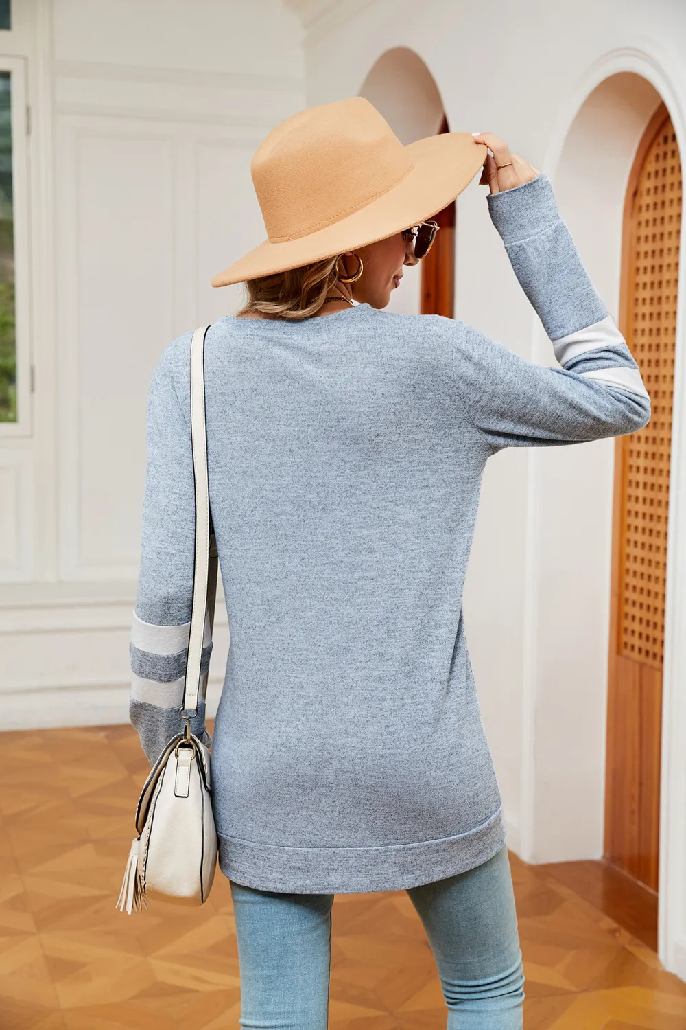 Round Neck Long Sleeve Top, image 18