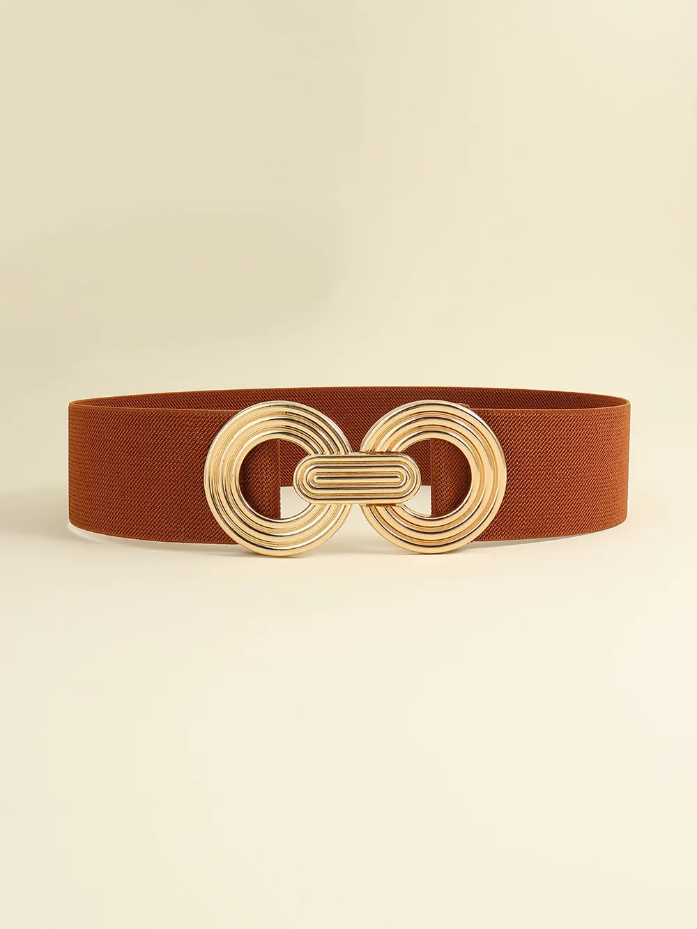 Geometric Buckle Elastic Wide Belt, image 9