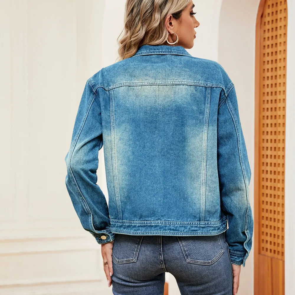 Washed Denim Jacket, image 7