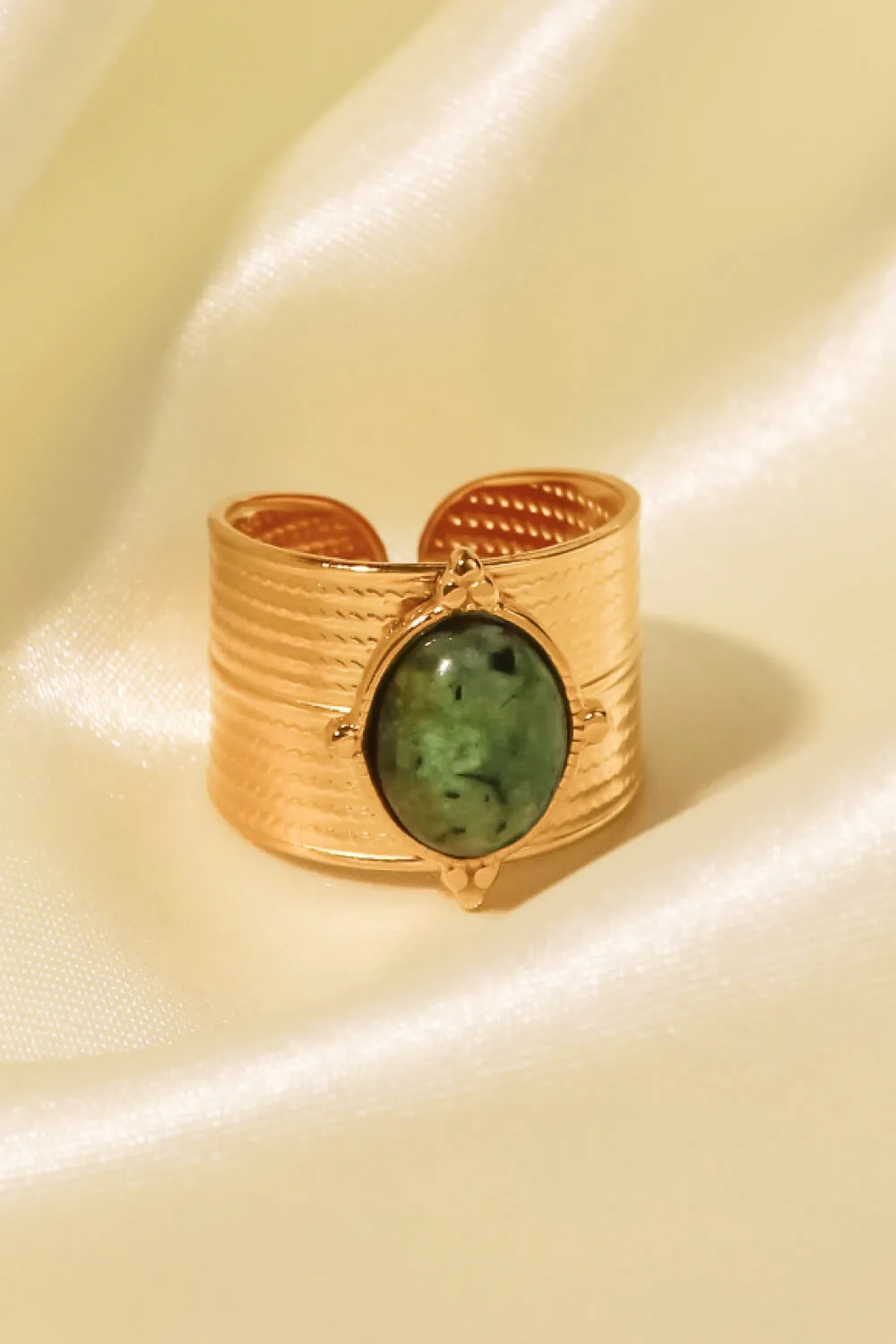 18K Gold-Plated Wide Open Ring, image 8